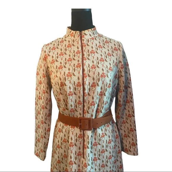 VINTAGE 1960’s Henry Lee knit belted dress MINT CONDITION! - Picture 3 of 10